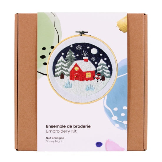 Embroidery Kit Snow House