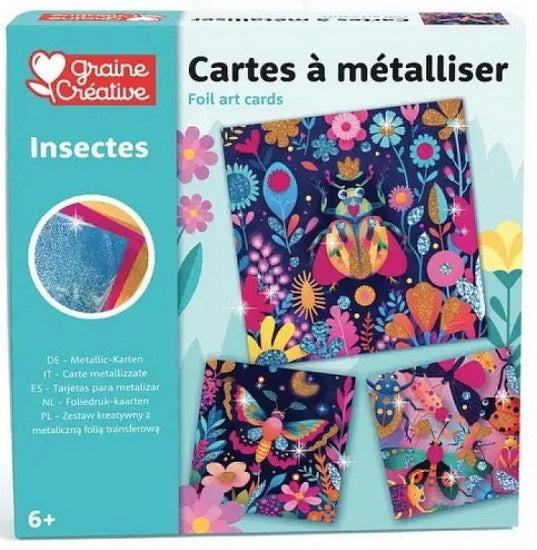 Cartes à métalliser insectes