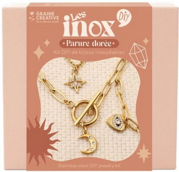 Stainless Steel Jewelry Kit Gold