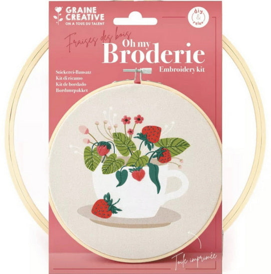 Embroidery Set Wild Strawberry