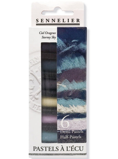 Set of Half-Pastels à L'écu Stormy Sky - 6pcs