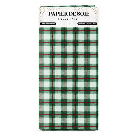 Tissue Paper Christmas Plaid