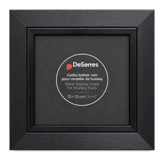 Hockey Puck Black Frame - 6x6'