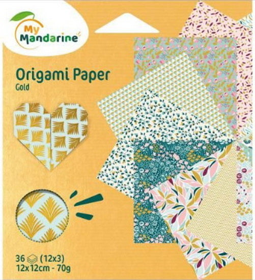 Origami 60 sheets : Gold