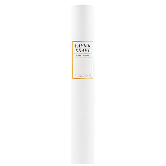 Rouleau papier kraft blanc