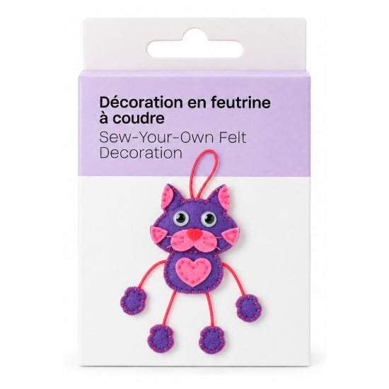 Felt Sewing  Kit Cat