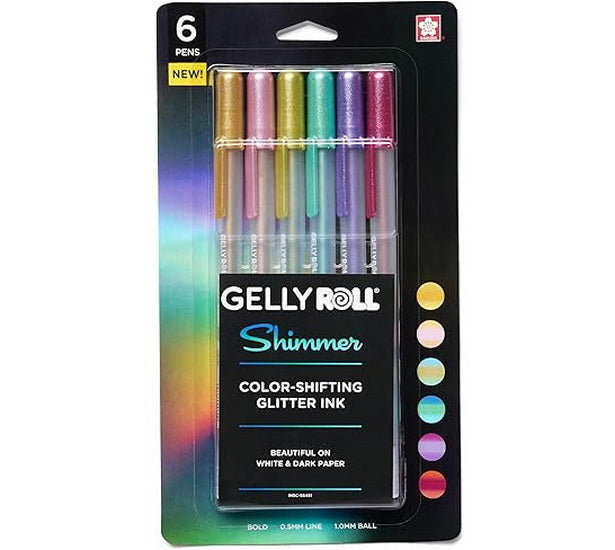 Set of 6 Gelly Roll Shimmer