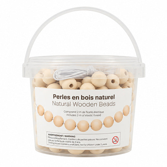 Natural Wooden Beads 100g