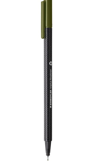 Marq. feut. TRIPLUS FINELINER vert olive