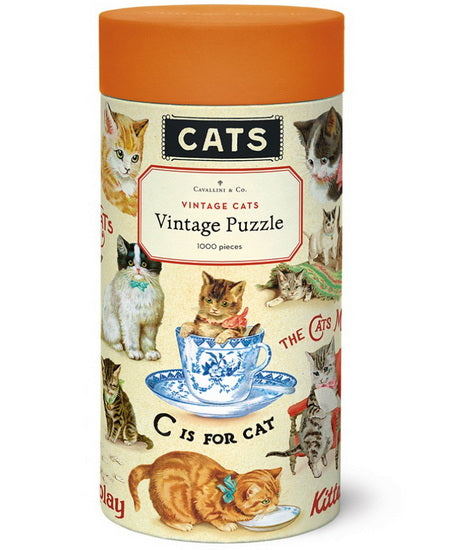 Vintage Cats 1000 Pcs