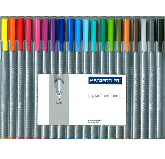 Set of 20 Triplus Fineliners - 0.3mm