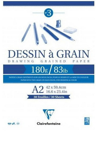 Bloc à dessin - 180g - A2 - 30f