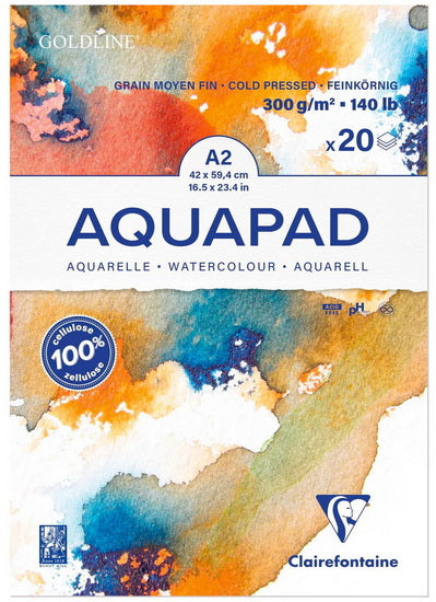 Aquapad Watercolor Paper Pad - 300g - A2 20sh