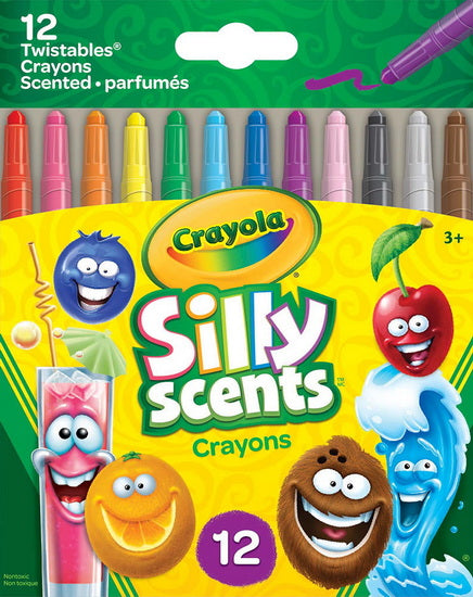 Ens. 12 Mini crayons Twistables Silly Scents
