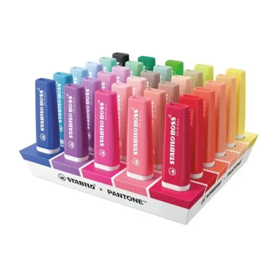 Ens. 30 surligneurs Stabilo Boss Pantone