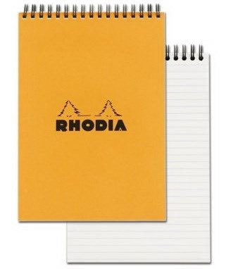 Lined Spiral-Bound Pad - ORANGE