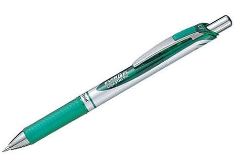 Energel Retractable Pen Green 0.7mm