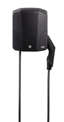 ABL eMH1 11kW (1W1101) Frontansicht mit 6 Meter Typ 2 Ladekabel. Zu sehen ist ein Ausschnitt mit Kabel.