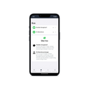 Ansicht der in einem Smartphone geöffneten go-e Ladeapp mit den Einstellungsmöglichkeiten für PV-Überschussladen und Flexibler Energietarif-Option.
