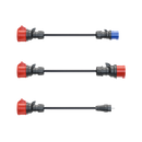 3-teiliges Adapterset 11 kW Gemini Flex (Haushalt, 16 A blau, 32 A rot) | Einfach E-Auto Shop